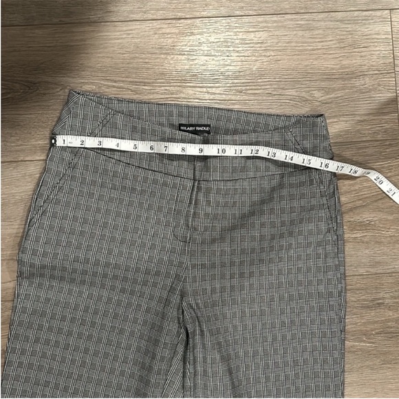 NWOT Hilary Radley Black and White Plaid Dress Pants Size M - Picture 6 of 7